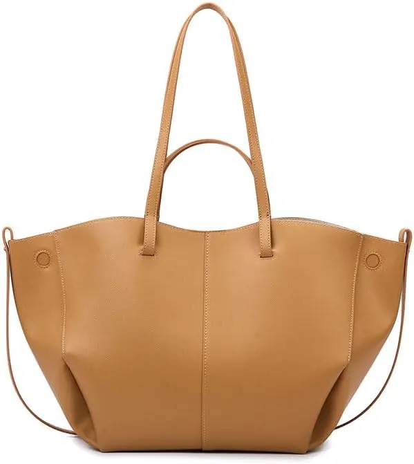 Women Dumpling Cloud Bag Faux Leather Tote Bag for Women Trendy Handbag Purse Fall Shoulder Bag with Magnetic Closure