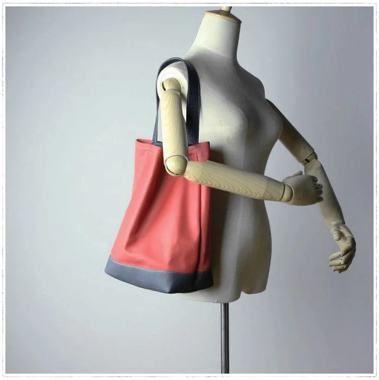 Womens Pink Red Nylon Shoulder Tote Bags Best Nylon Tote Handbag Shopper Bags Purse for Ladies