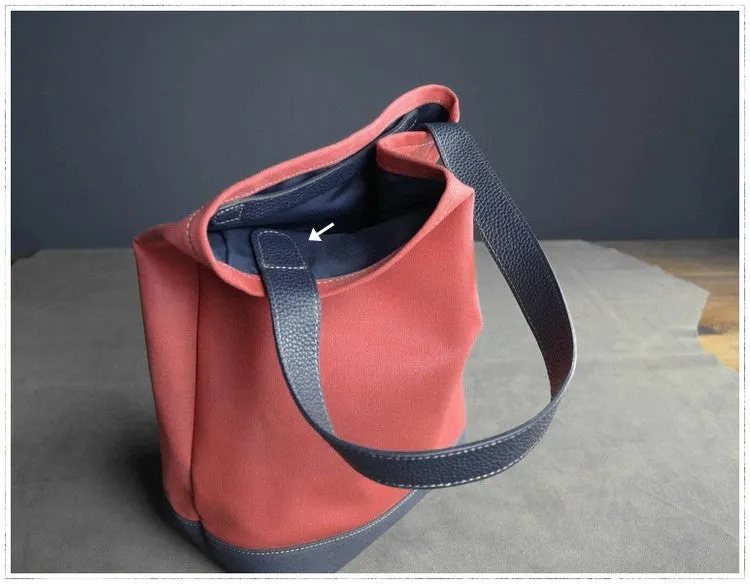 Womens Pink Red Nylon Shoulder Tote Bags Best Nylon Tote Handbag Shopper Bags Purse for Ladies