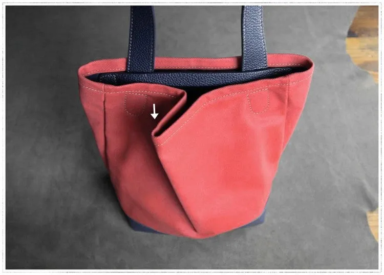 Womens Pink Red Nylon Shoulder Tote Bags Best Nylon Tote Handbag Shopper Bags Purse for Ladies