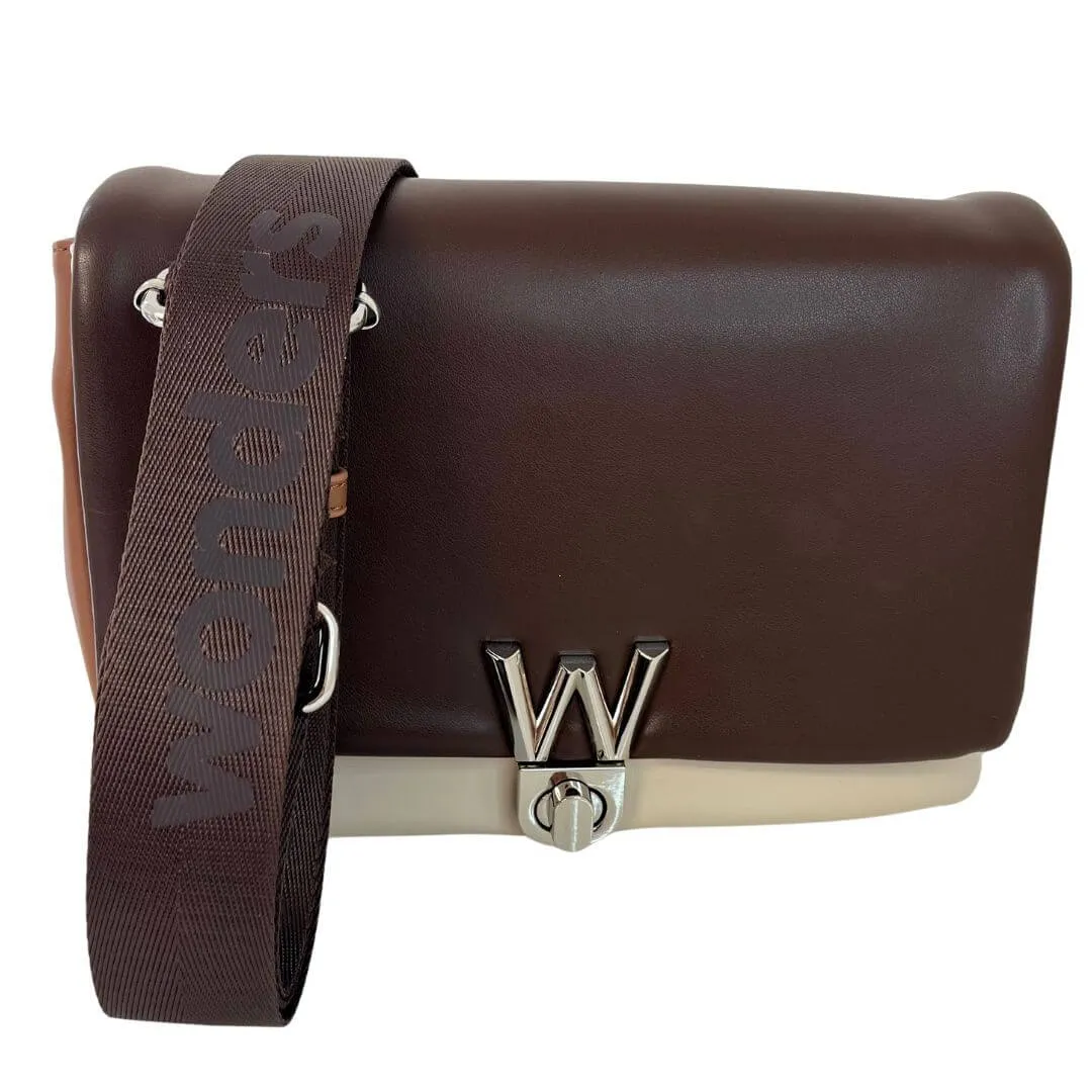 Wonders Brown/Cream/Camel Padded Bag