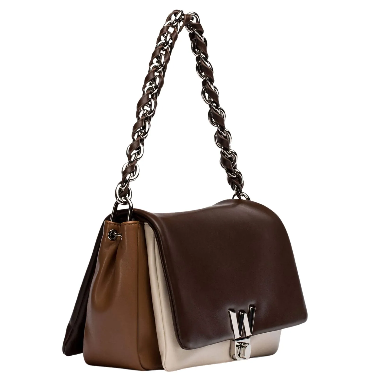 Wonders Brown/Cream/Camel Padded Bag