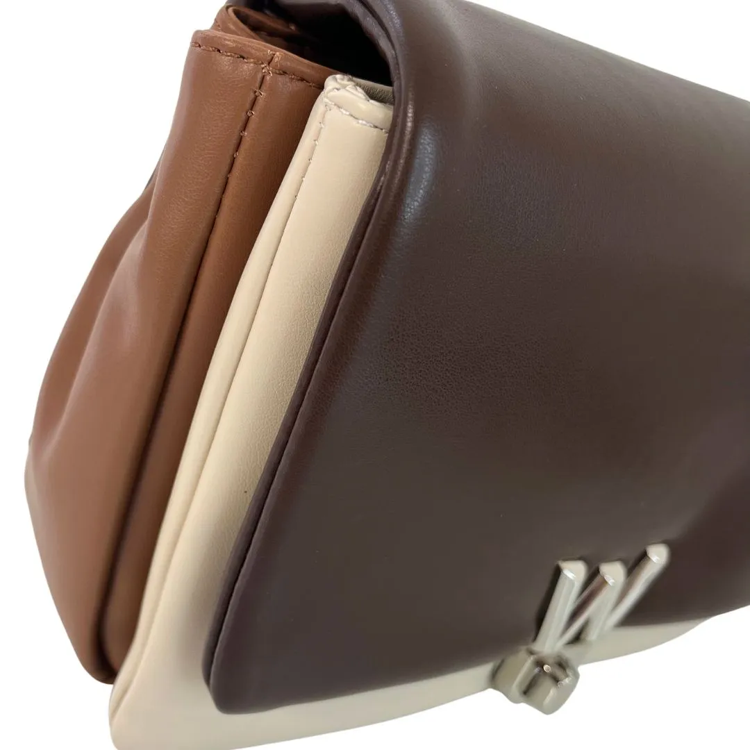 Wonders Brown/Cream/Camel Padded Bag