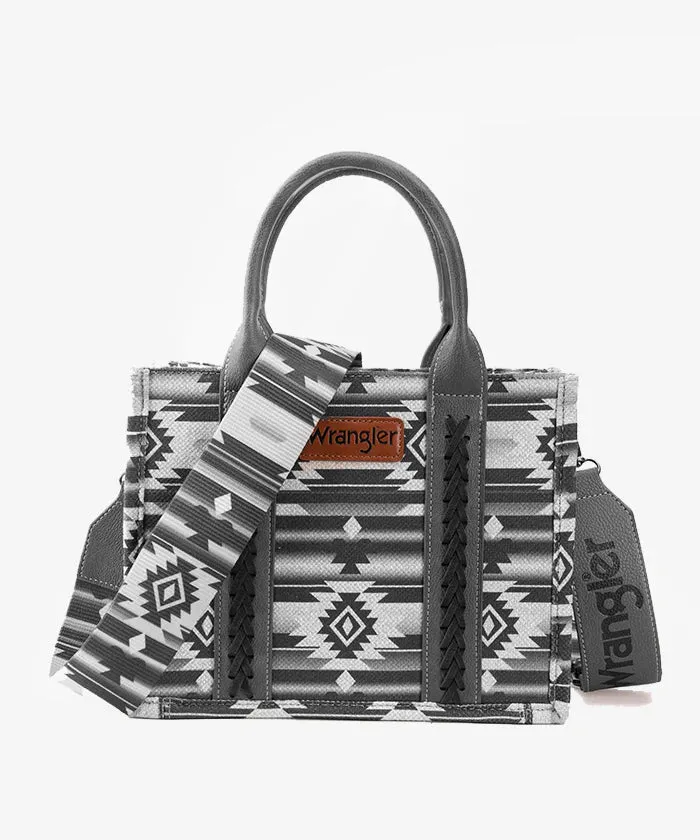 Wrangler Southwestern Crossbody Black Tote Bag | WG2203A-8120SBK