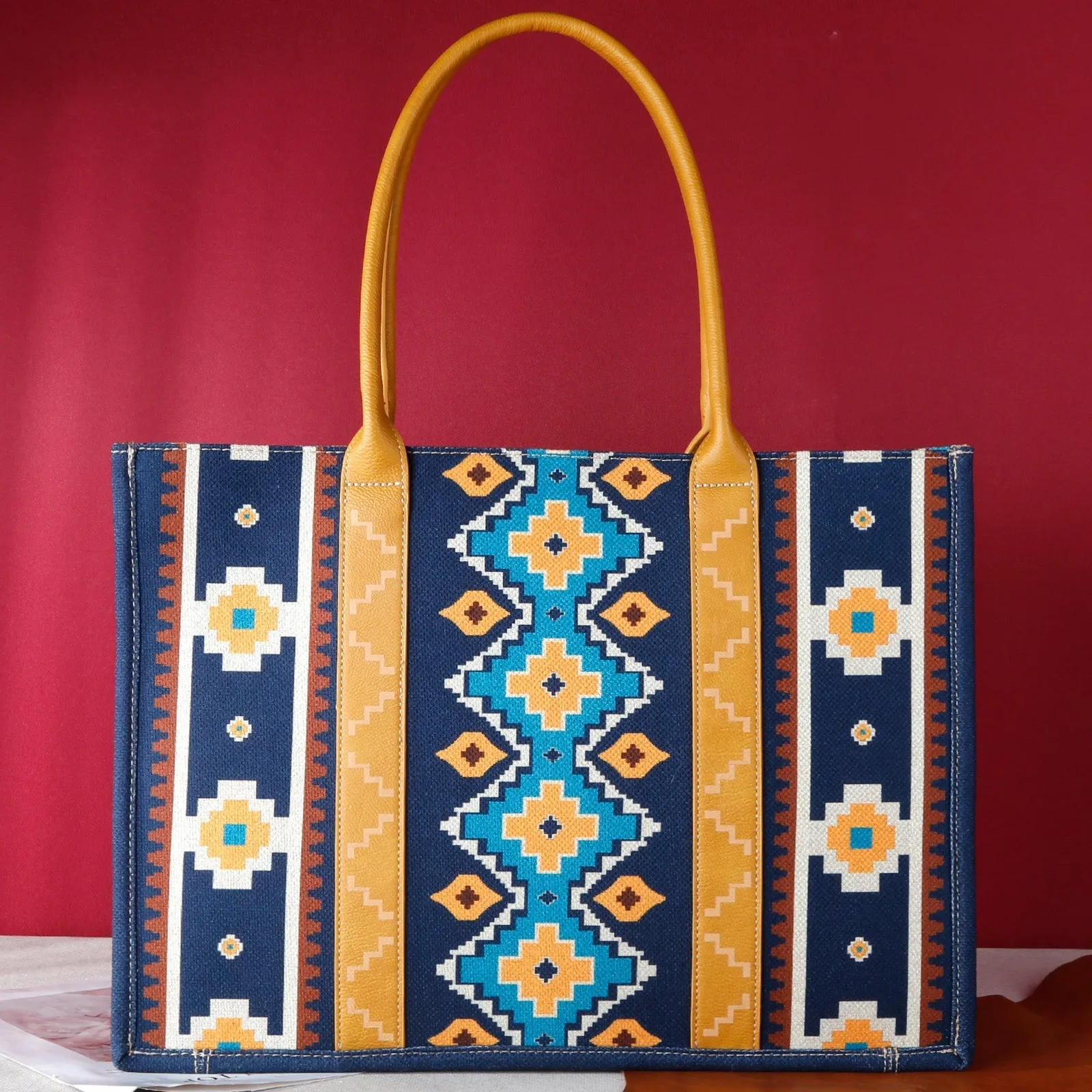 Wrangler Southwestern Crossbody Tote Bag