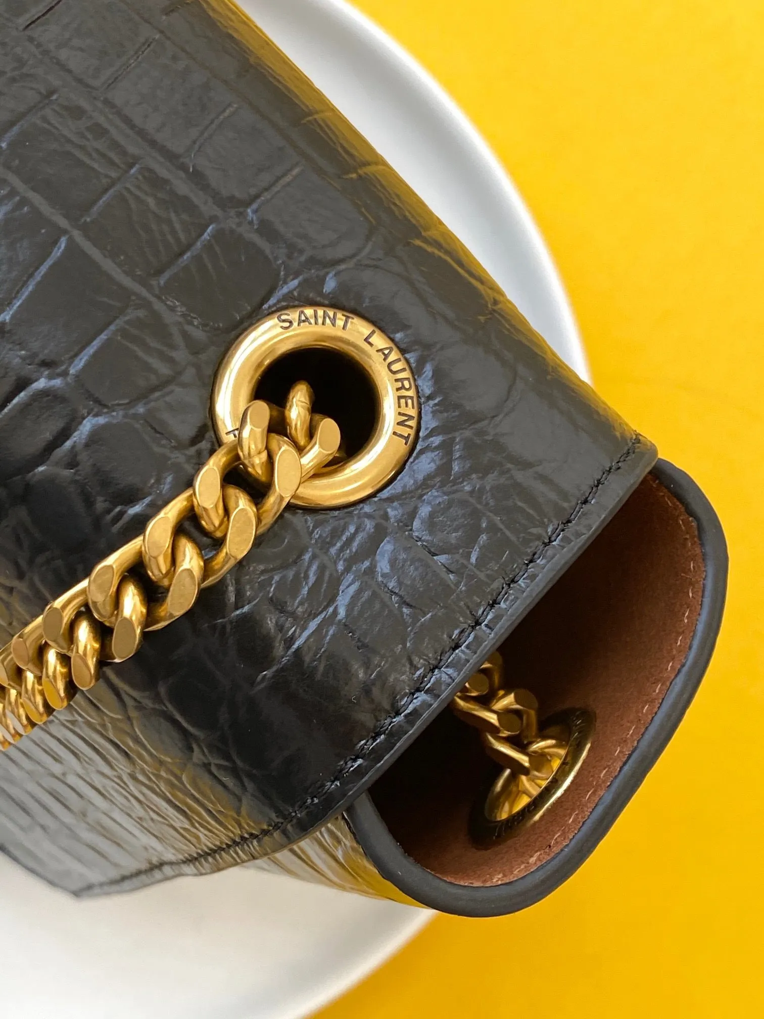 YSK203 Kate Medium Reversible Chain Bag in Suede and Leather / HIGHEST QUALITY VERSION