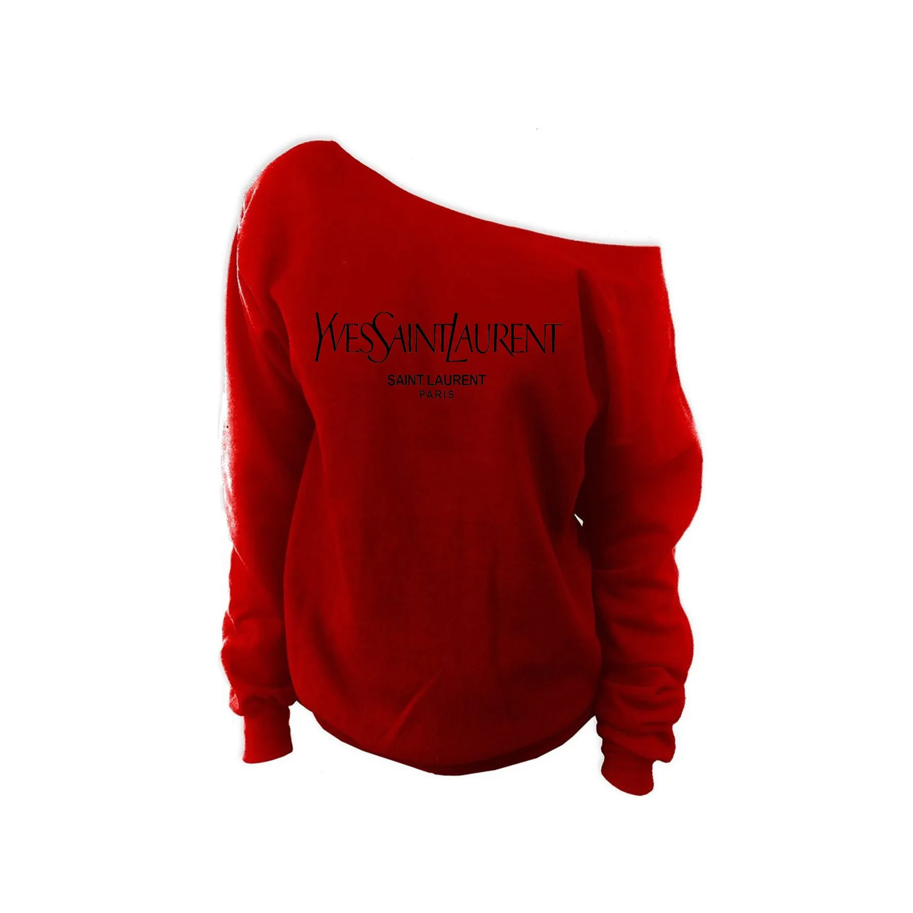 YSL Paris Off Shoulder Sweatshirt (Various)