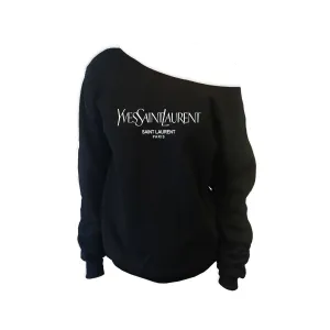 YSL Paris Off Shoulder Sweatshirt (Various)