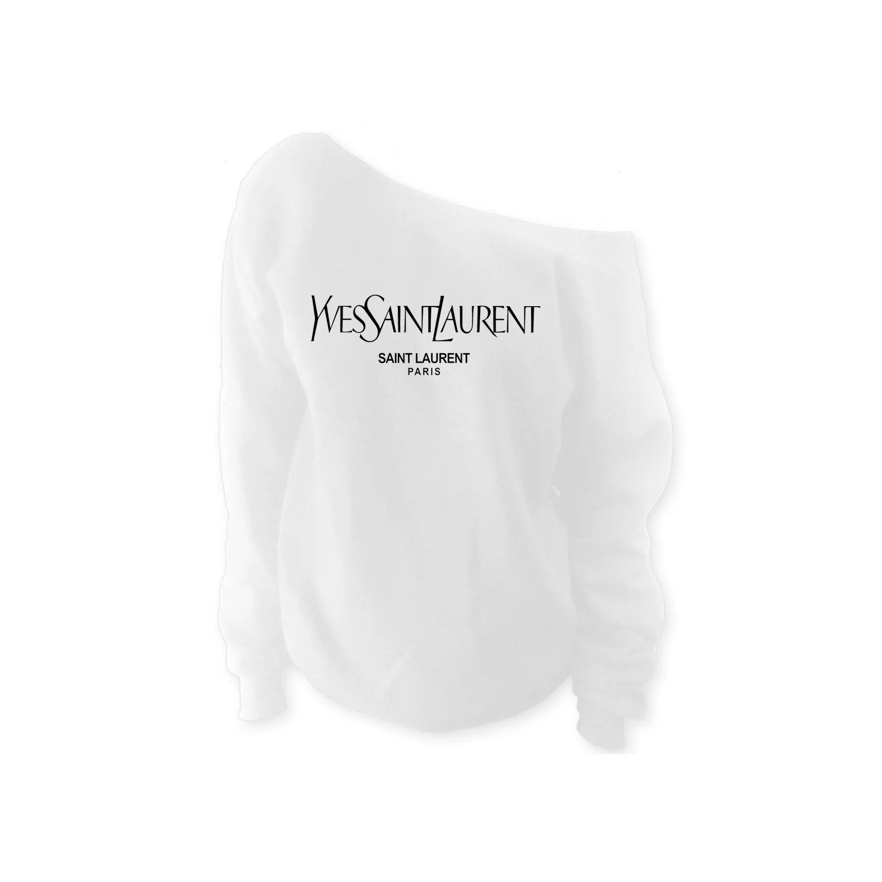 YSL Paris Off Shoulder Sweatshirt (Various)